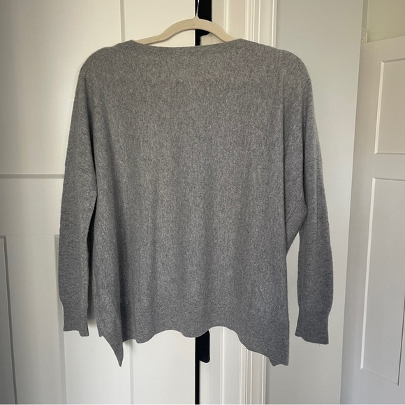 Eileen Fisher Cashmere Gray Pullover Sweater Dolman Sleeves - Picture 4 of 4